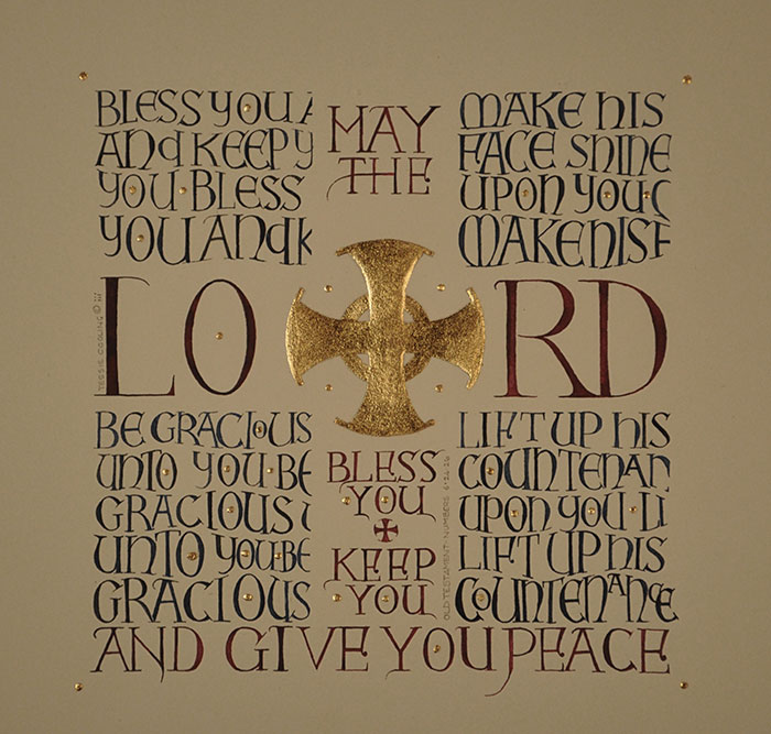 May The Lord Bless You And Keep You  -  A  religious and faith calligraphy designs